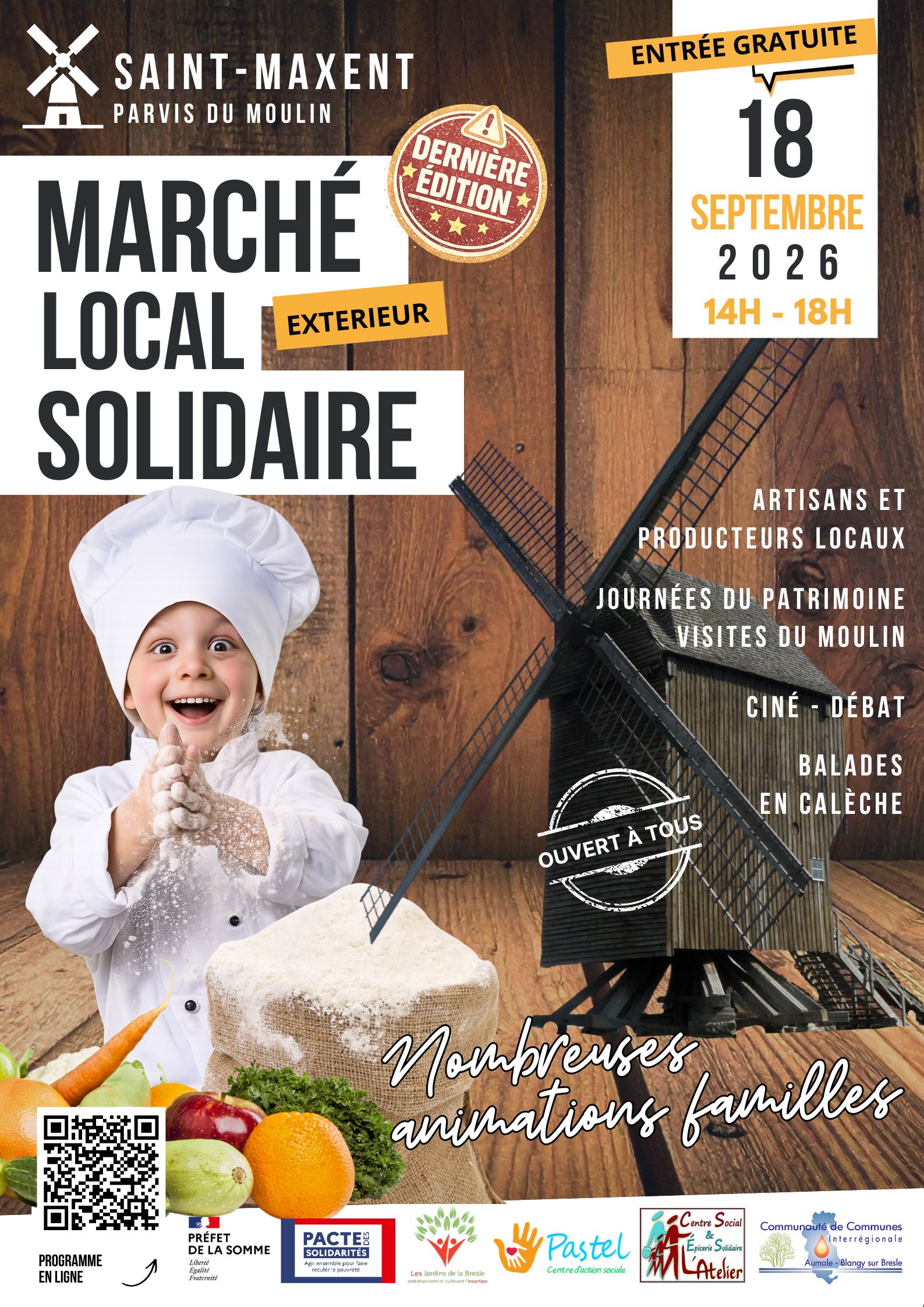 Marchés local solidaire - 2026 - Affiche MS3 - Vismes-au-Val - ©OTABB-2026 Marchés local solidaire - 2026 - Affiche MS3 - Vismes-au-Val