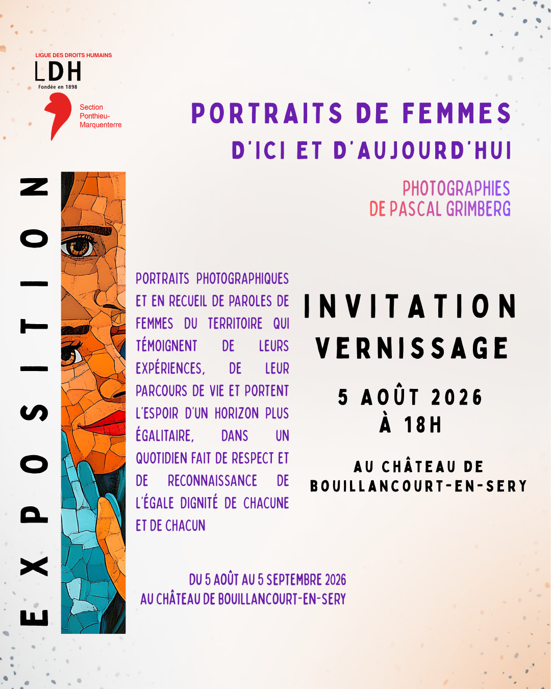 Expo portrait de femmes - 5 août - ©Bouilllancourt-2026 Expo portrait de femmes - 5 août